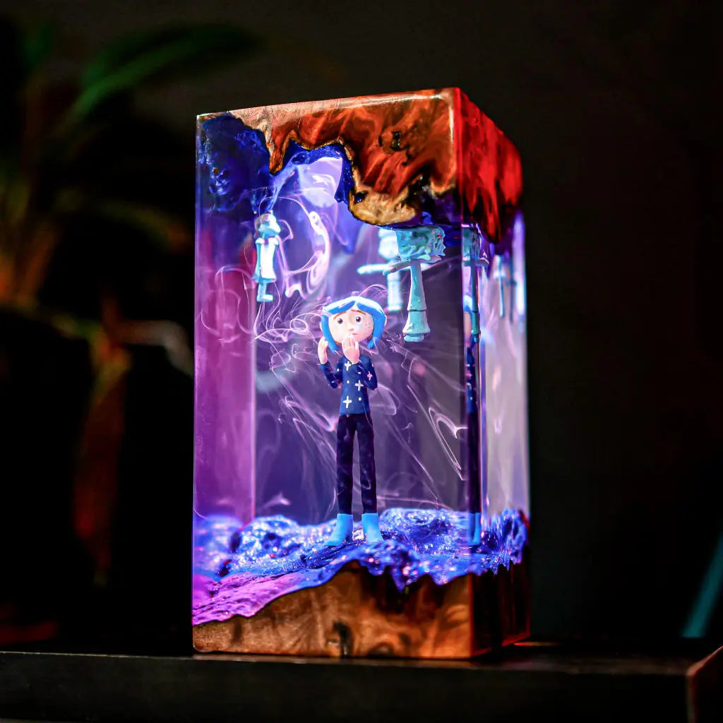 Coraline Resin Lamp